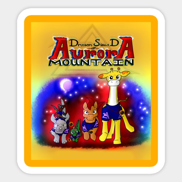 Dragon Squad of Aurora Mountain Sticker by RockyHay